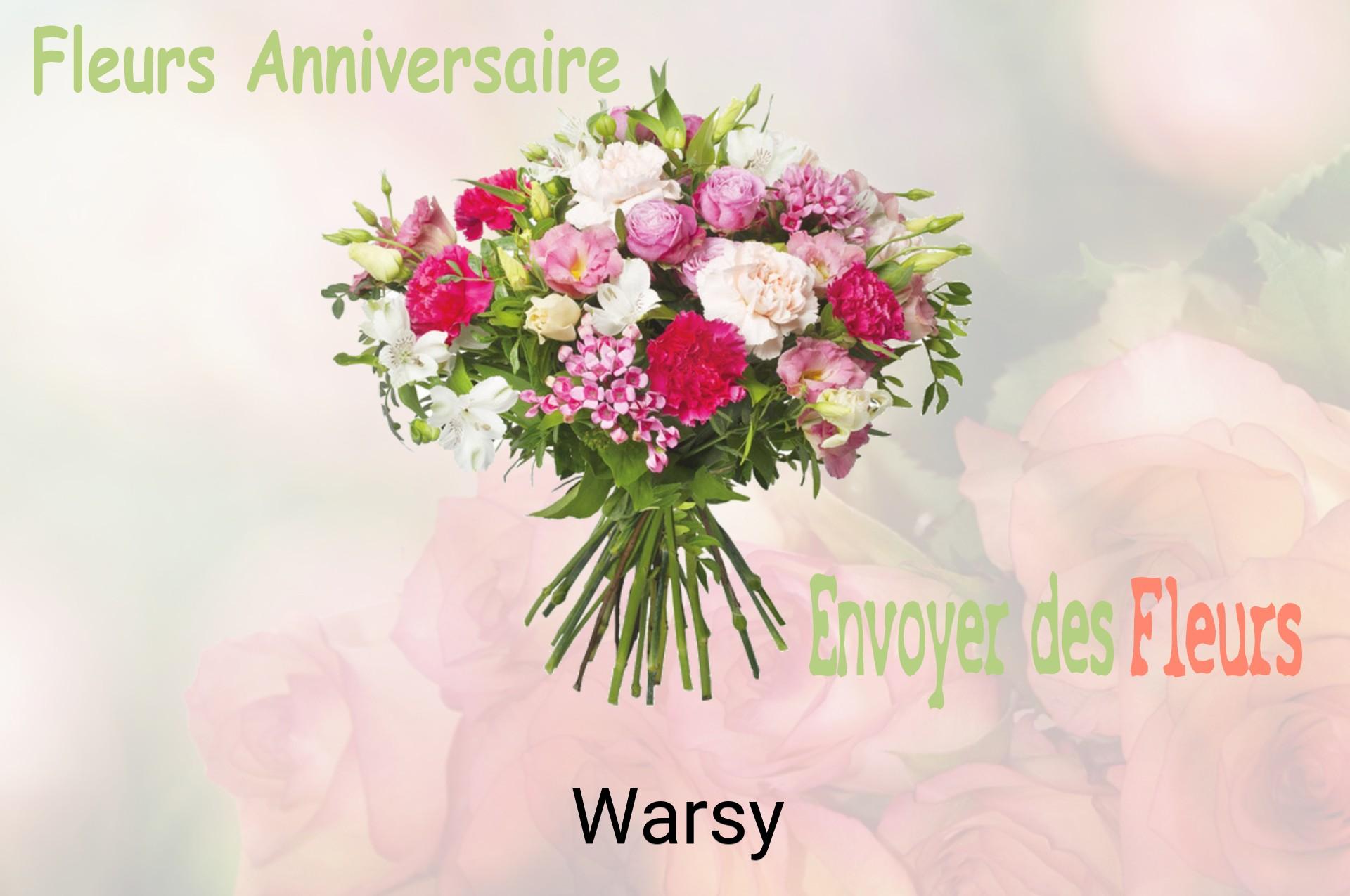 Bouquet de fleurs d’anniversaire livré à Warsy