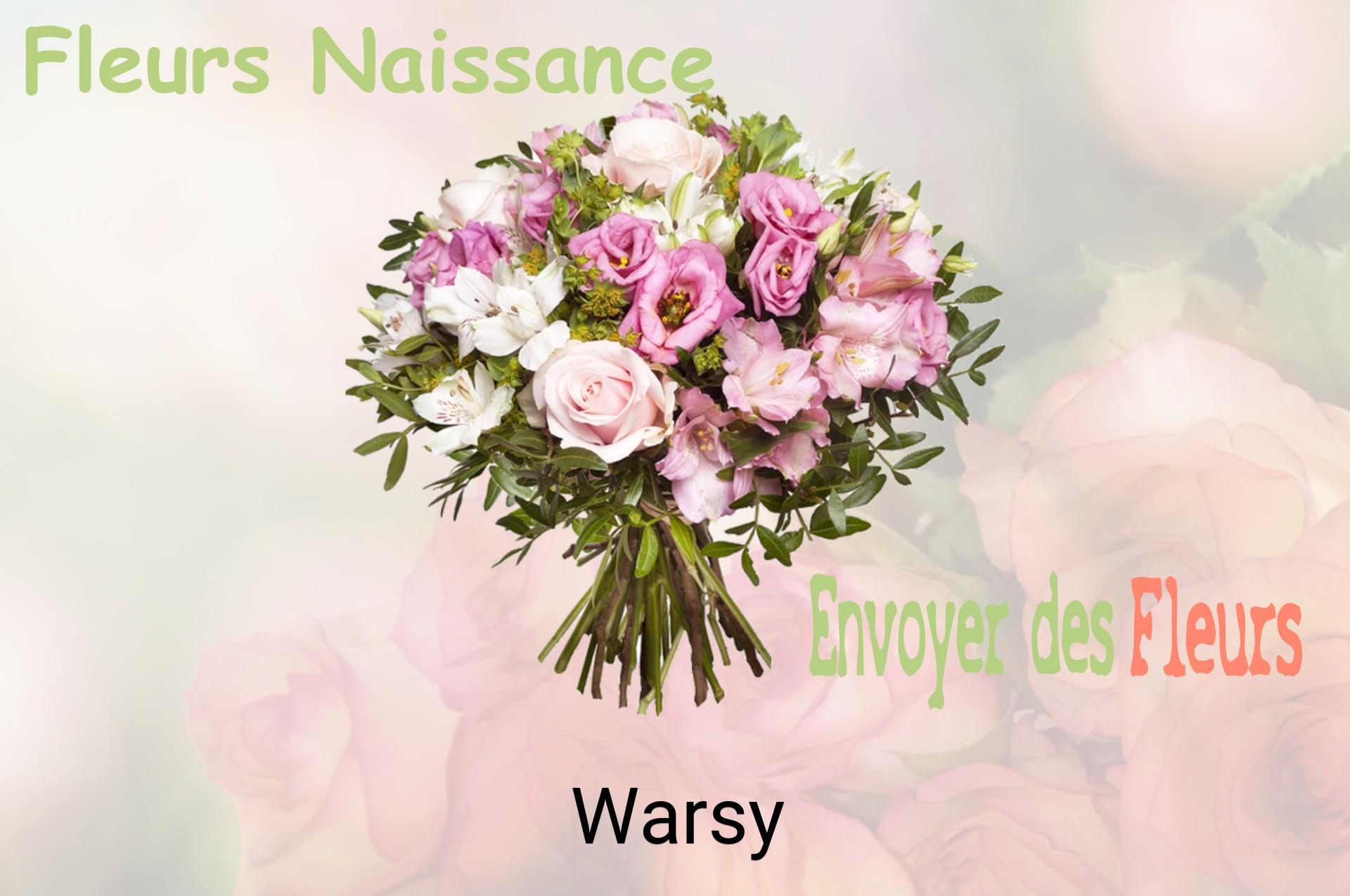 Bouquet de fleurs de naissance livré à Warsy