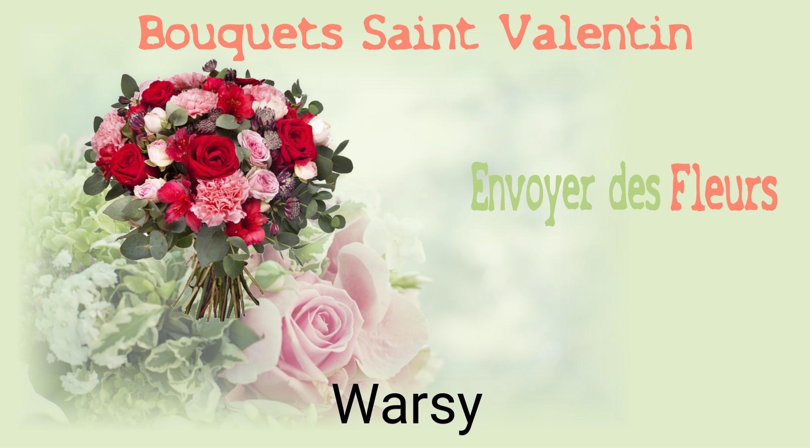 Roses de Saint-Valentin livrées à Warsy